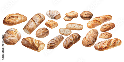 watercolor bagette bread clipart for graphic resources