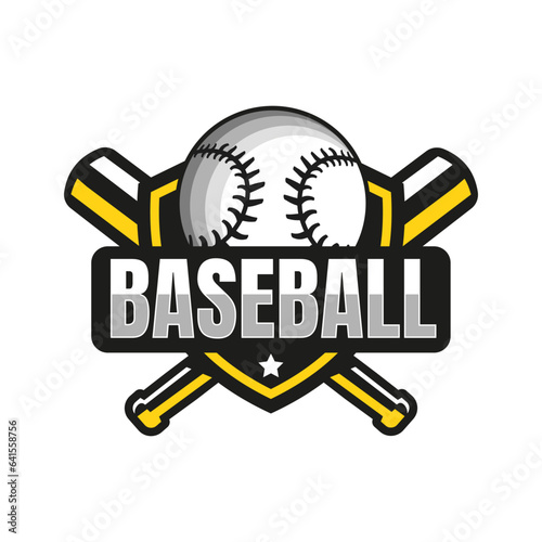 American Sports Baseball Club Logo Inspiration, baseball club. With Stick, Basketball Club emblem Tournament.