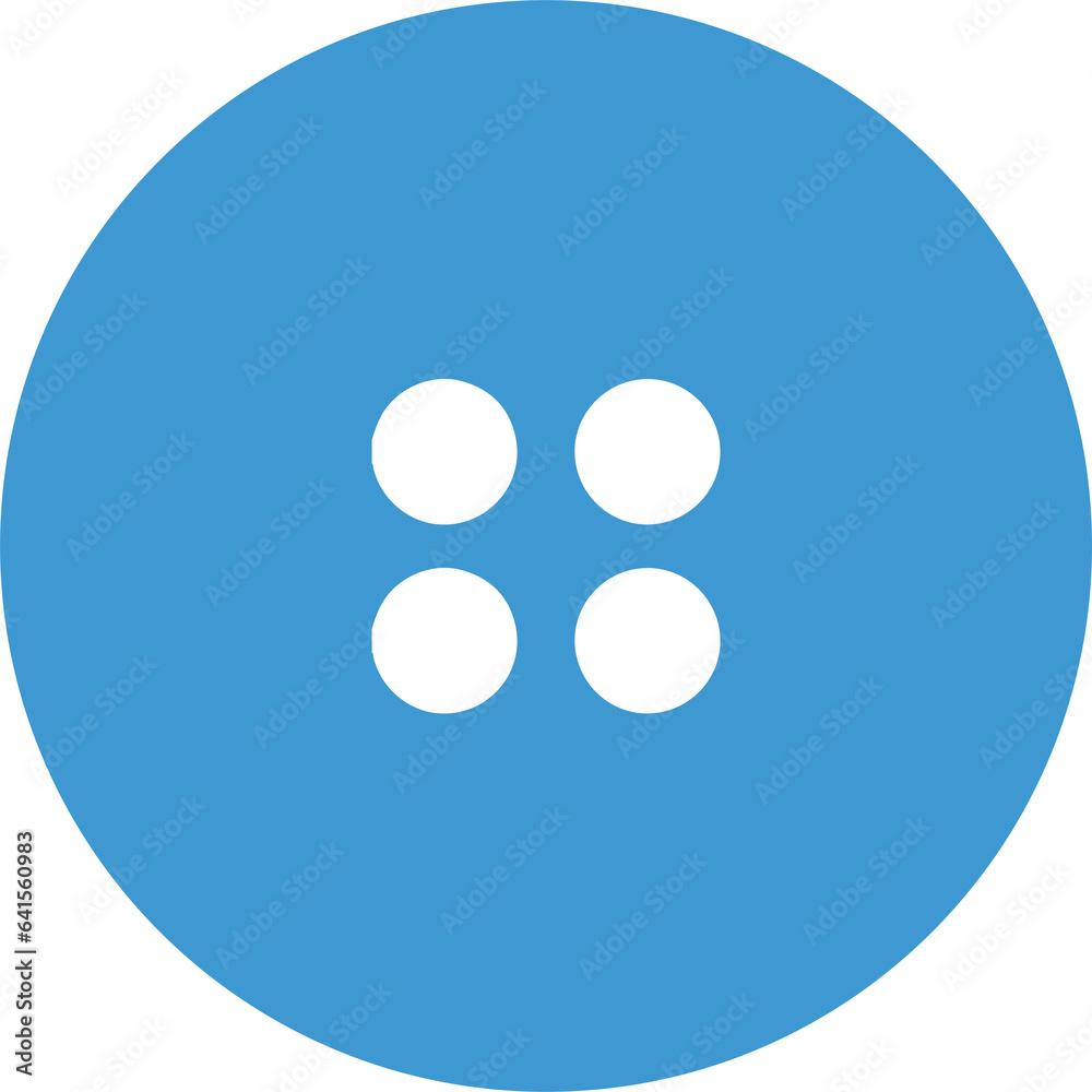 The 4 white dots are in the center of a blue circle The 4 white dots are in the center of a blue circle