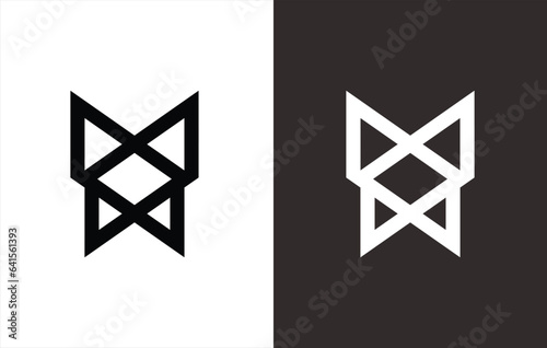 ABSTRACT BOOK SIGN MONOGRAM LOGO FOR YOUR BRAND PURPOSES