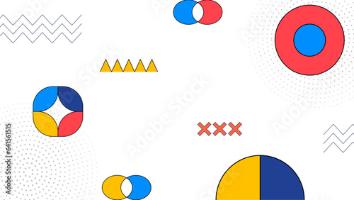 Free Download Colorful modern geometric background with shapes - GFXLoad