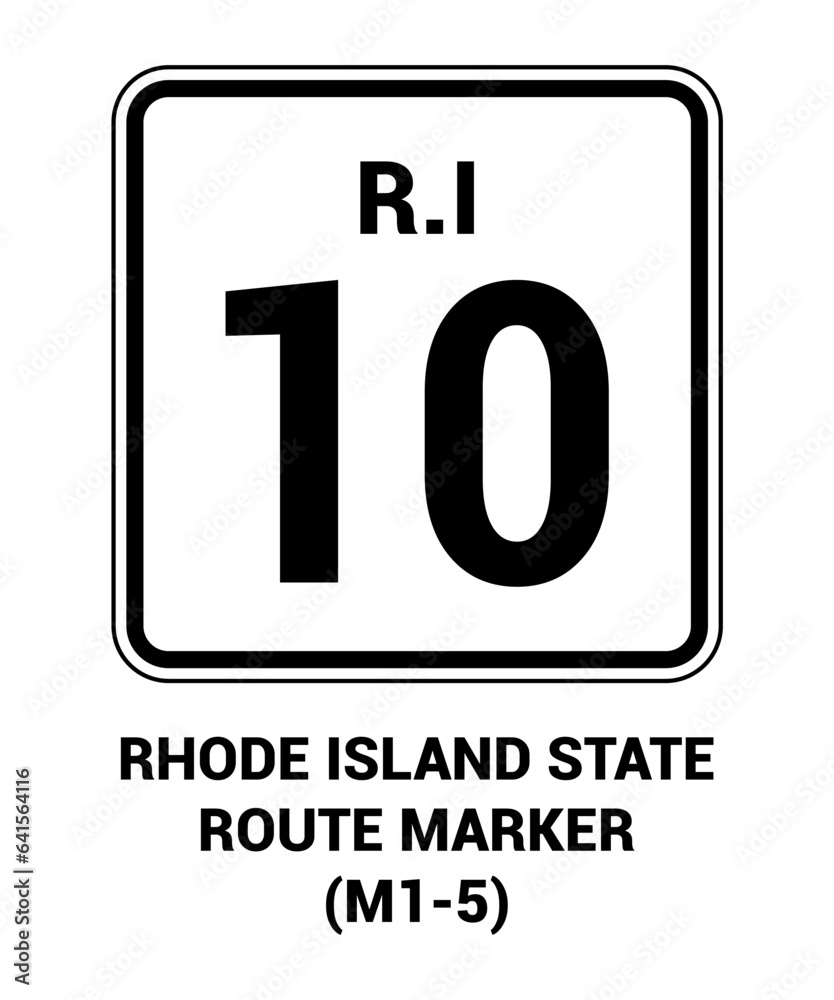 RHODE ISLAND STATE ROUTE MARKER Guide sign US ROAD SYMBOL SIGN MUTCD RHODE ISLAND STATE ROUTE MARKER Guide sign US ROAD SYMBOL SIGN MUTCD