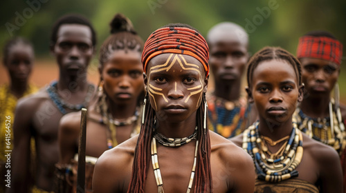 Asaro traditional tribes in Papua New Guinea