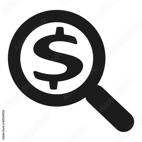 financial search icon illustration