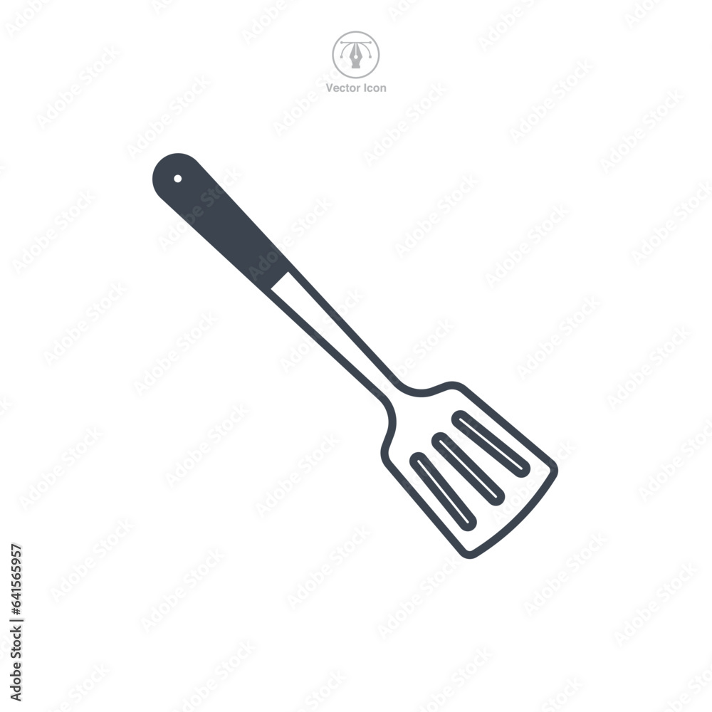 Spatula icon symbol vector illustration isolated on white background Spatula icon symbol vector illustration isolated on white background