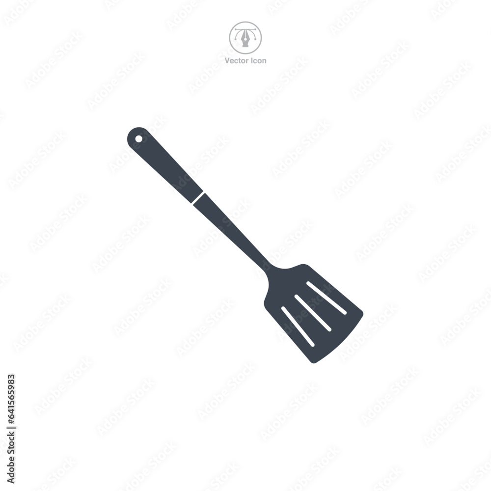 Spatula icon symbol vector illustration isolated on white background Spatula icon symbol vector illustration isolated on white background