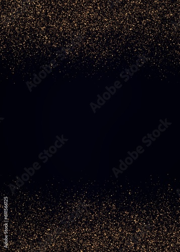Sparkle Light Effect, Gold Luxury Glitter Star Light Sparkling Light Effect Border