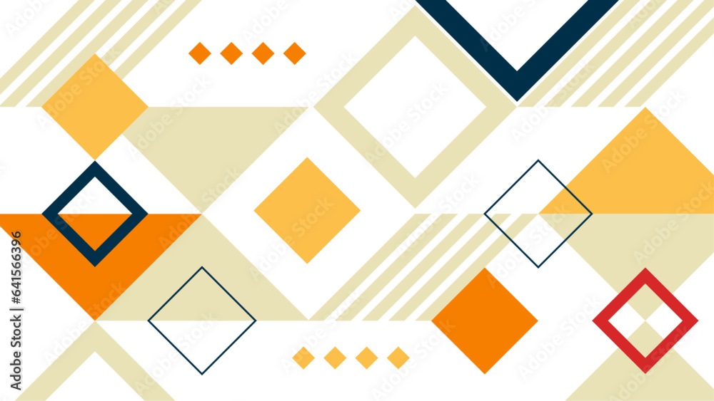 Orange green and white modern art abstract geometric background with shapes Orange green and white modern art abstract geometric background with shapes