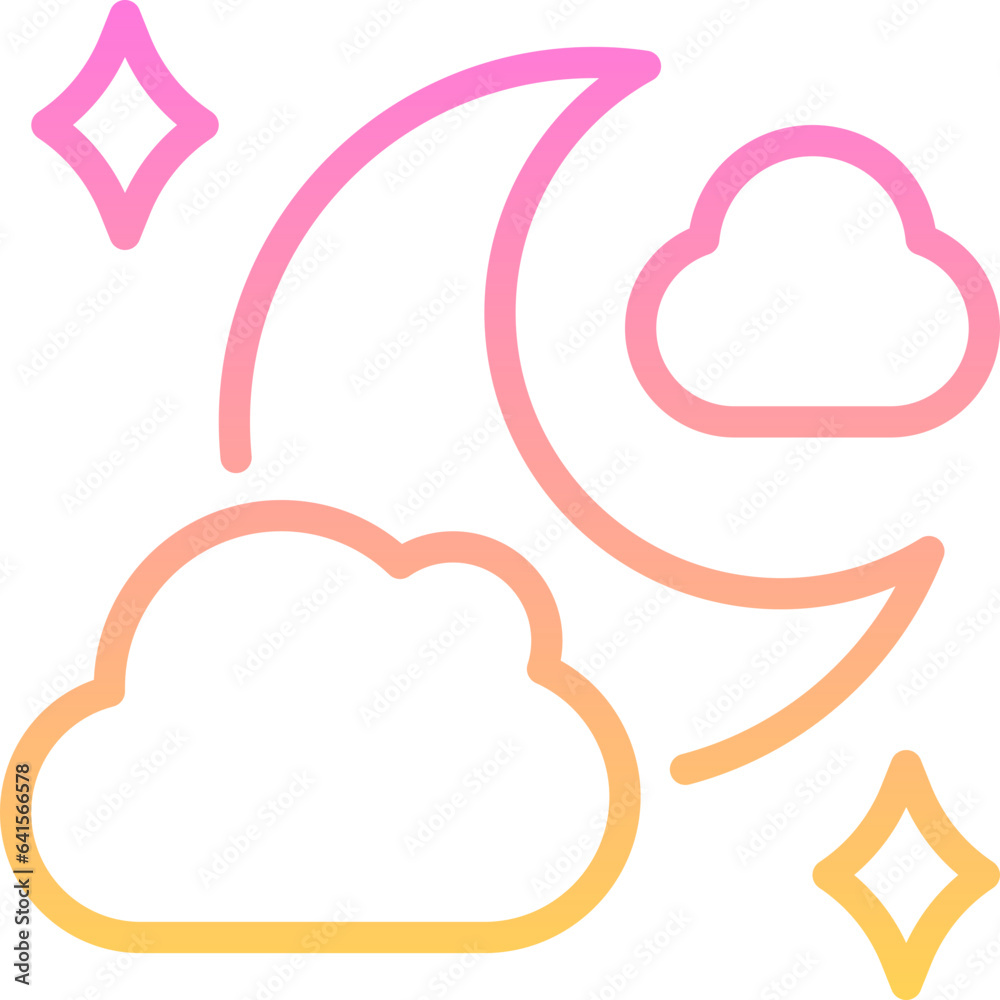 Half Moon Icon Half Moon Icon