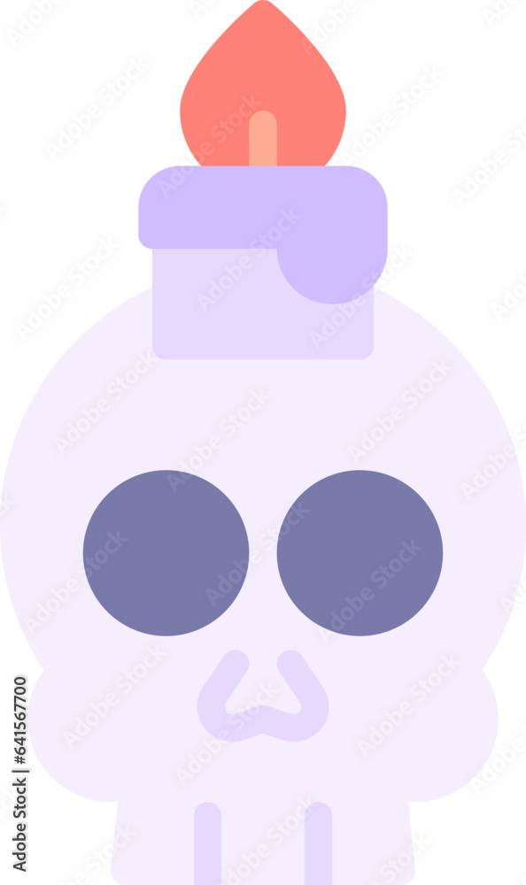 Obraz premium Skull Candle Icon