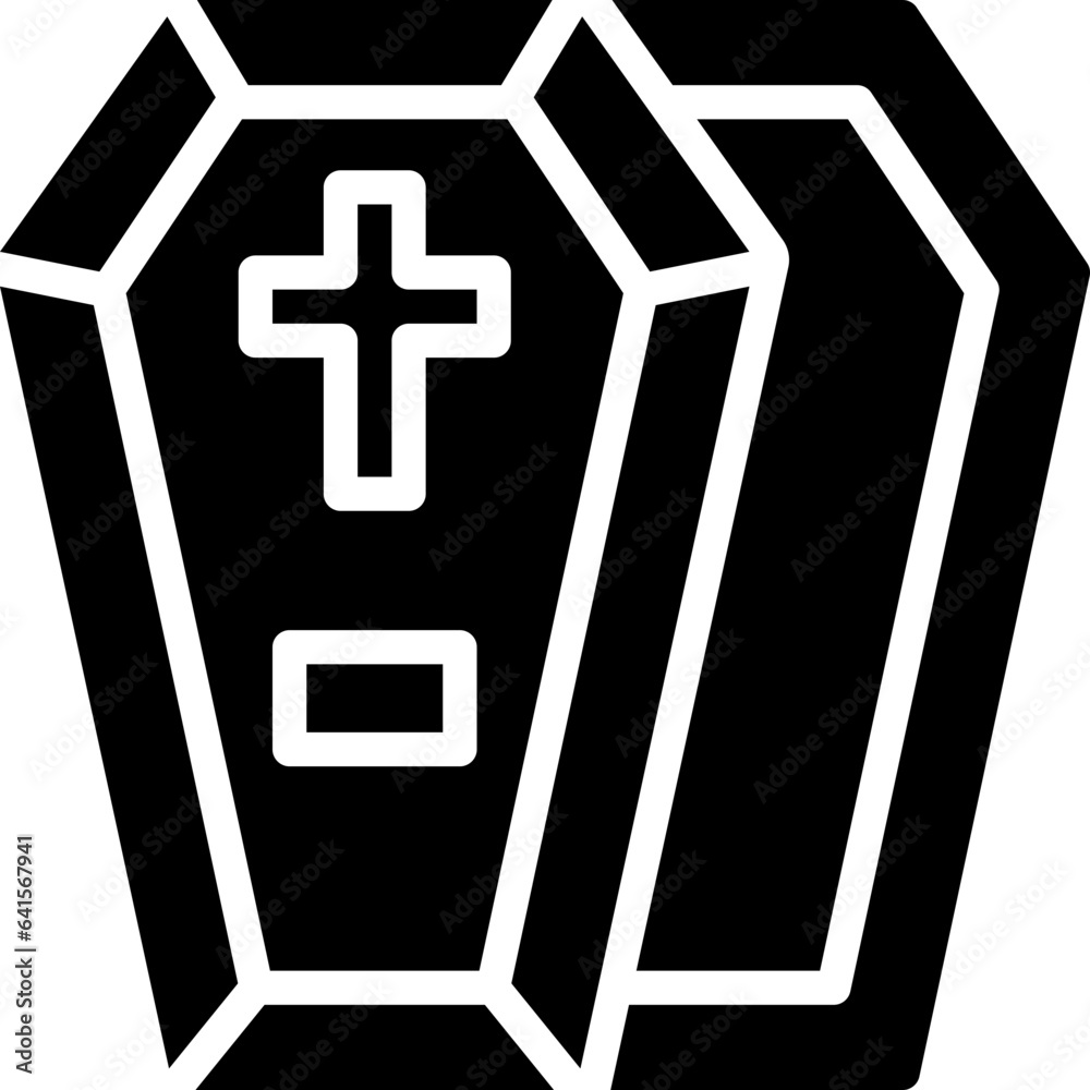 Obraz premium Coffin Icon