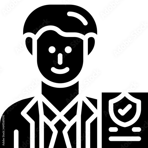 insurer solid icon