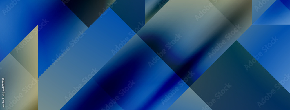 Obraz premium Vivid abstraction unfolds. Triangles in seamless harmony, composing dynamic geometric backdrop. Interplay of angles and hues forms captivating tapestry, evoking modernity and artistic allure