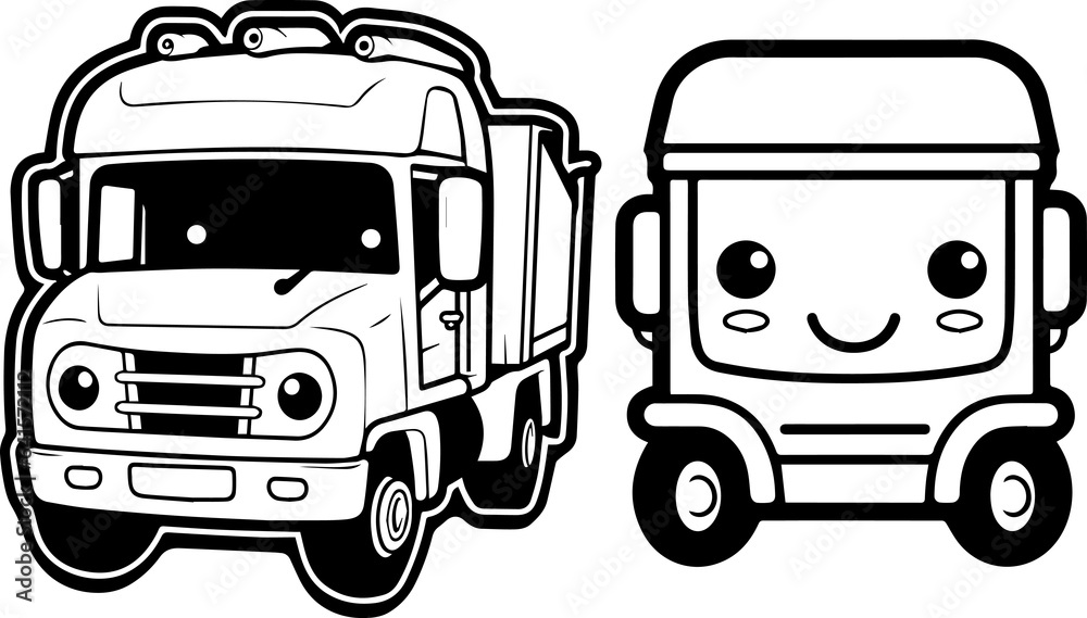 truck cartooisolate black and white background Black and White Cartoon Illustration of Funny Truck for Coloring Book truck cartooisolate black and white background Black and White Cartoon Illustration of Funny Truck for Coloring Book