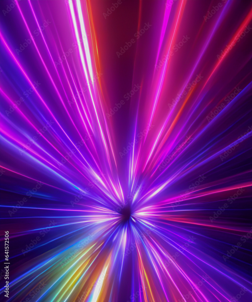 Iridescent sparkling glow. Led neon purple pink gold glowing. Refraction of rays through a prism. Iridescent sparkling glow. Led neon purple pink gold glowing. Refraction of rays through a prism.