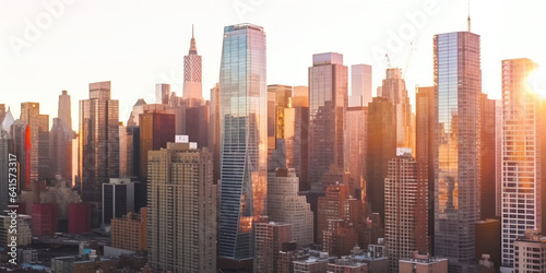 Skyscrapers of Manhattan When Sun Rises During Morning Time