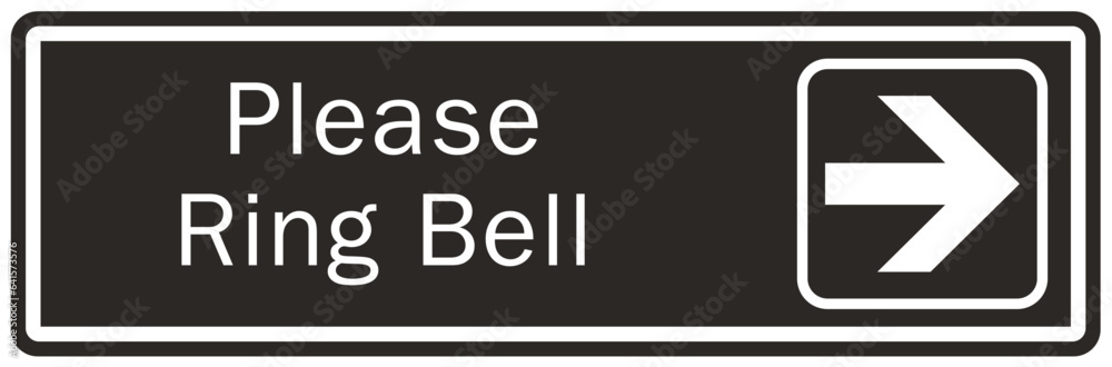 Ring bell sign and labels please ring bell Ring bell sign and labels please ring bell