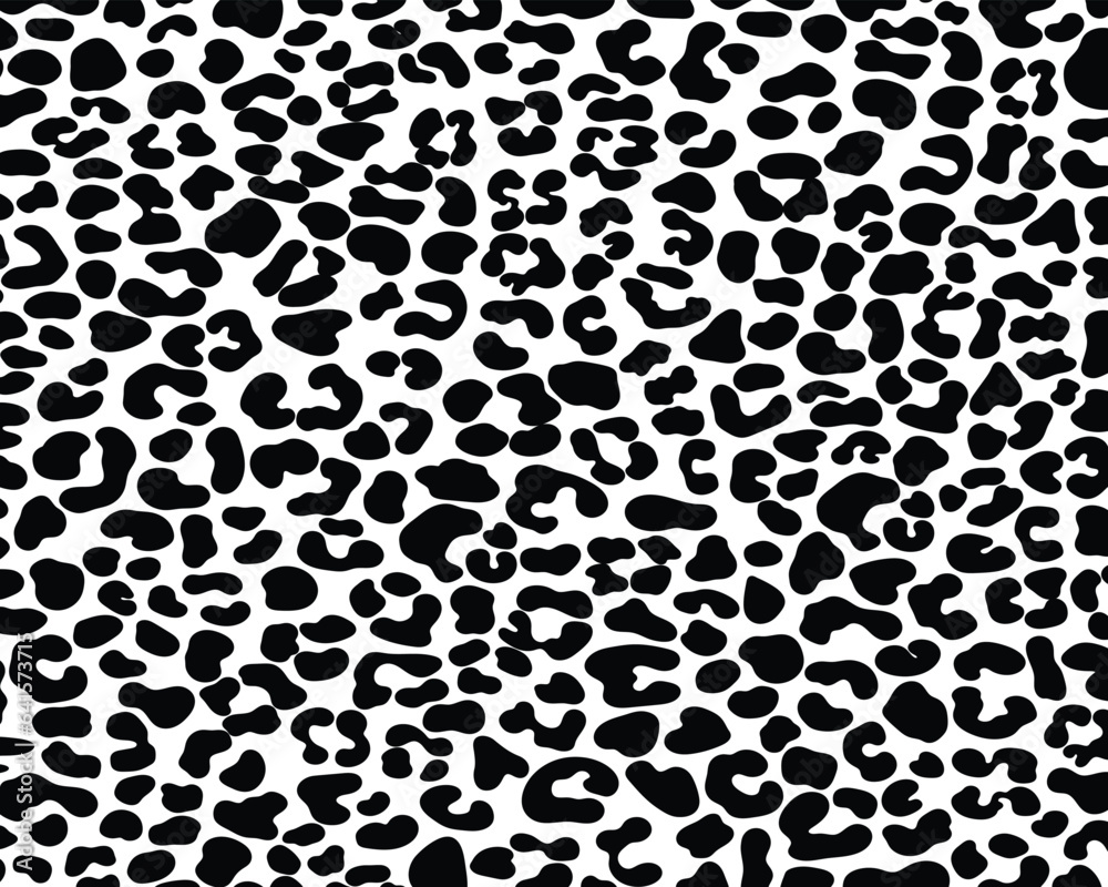 Leopard black spots on a white background classic design. Leopard seamless pattern seamless for printing, cutting stickers, cover, wall stickers, home decorate and more. Leopard black spots on a white background classic design. Leopard seamless pattern seamless for printing, cutting stickers, cover, wall stickers, home decorate and more.