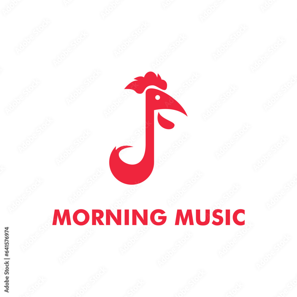 abstract music icon logo in the morning abstract music icon logo in the morning