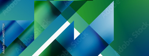 Captivating vector abstraction. Triangles interlock in mesmerizing dance, crafting dynamic geometric backdrop. Fusion of shapes and angles creates artful symphony of modern design