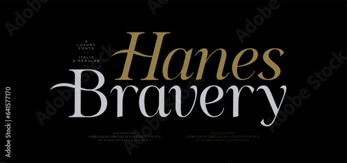Elegant alphabet letters font logo. Typography luxury classic lettering serif italic fonts decorative wedding vintage retro logos. vector illustration