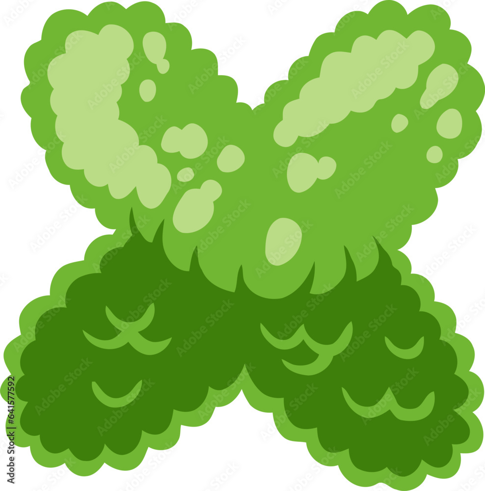 Green Bush Alphabet X Green Bush Alphabet X