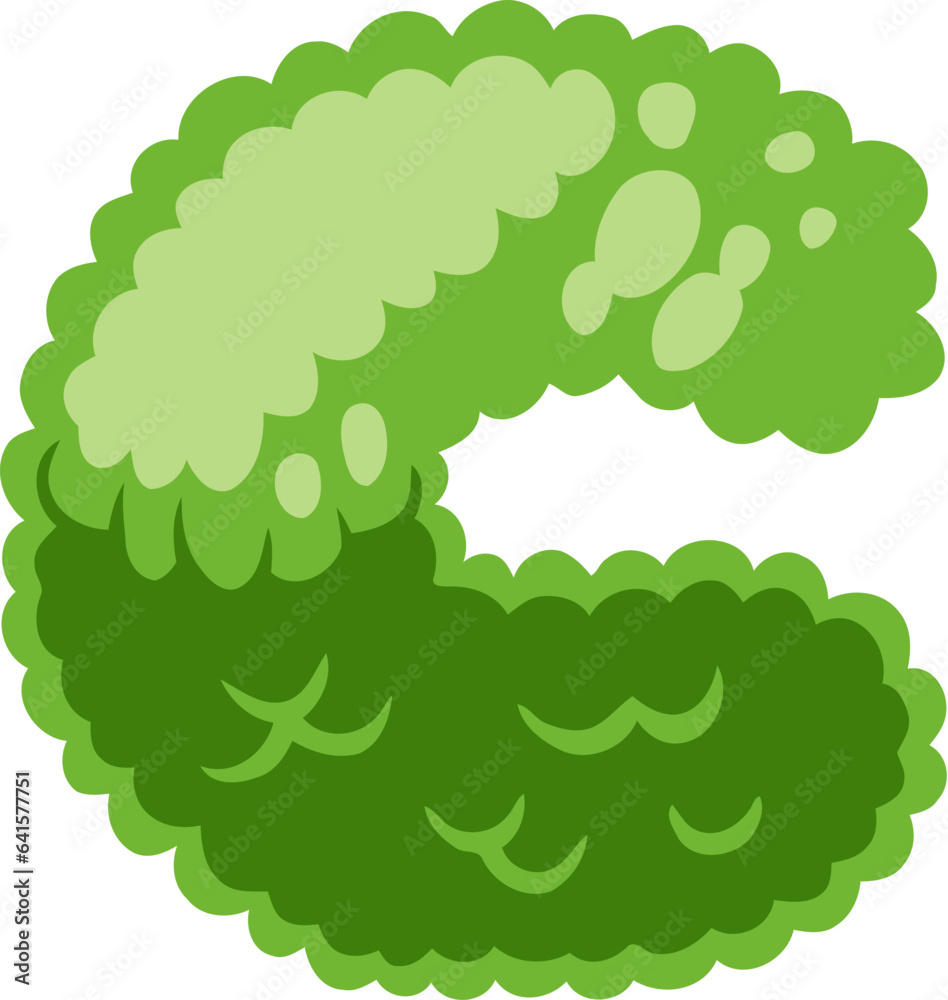 Green Bush Alphabet C Green Bush Alphabet C