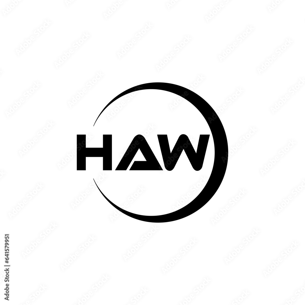 HAW letter logo design with white background in illustrator, cube logo, vector logo, modern alphabet font overlap style. calligraphy designs for logo, Poster, Invitation, etc. HAW letter logo design with white background in illustrator, cube logo, vector logo, modern alphabet font overlap style. calligraphy designs for logo, Poster, Invitation, etc.