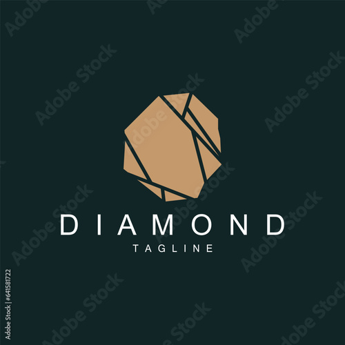 Gemstone Logo Stone Jewelry Vector Template Premium