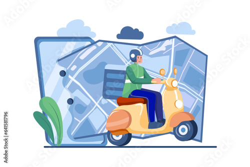 Customers ordering on mobile application