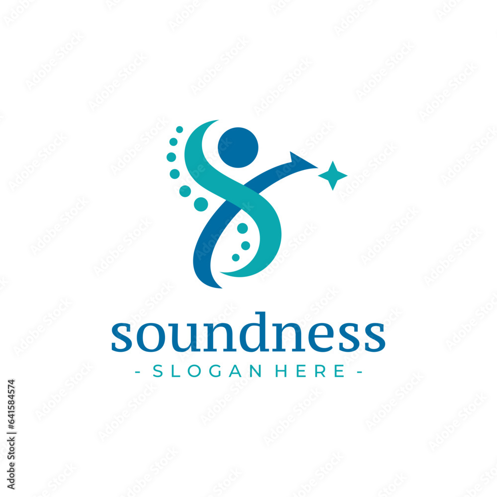 Letter S human health care logo design vector. Health care symbol template. Letter S human health care logo design vector. Health care symbol template.