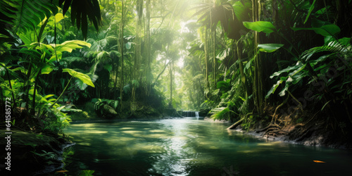 Deep tropical jungles of Southeast Asia in august © Sasint