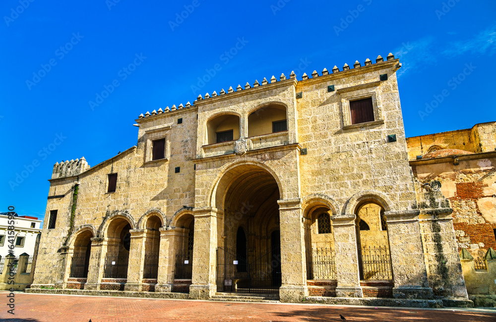 Basilica Cathedral of Santa Maria la Menor in Santo Domingo, UNESCO world heritage in Dominican Republic