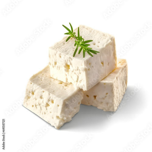 フェタチーズ　白背景