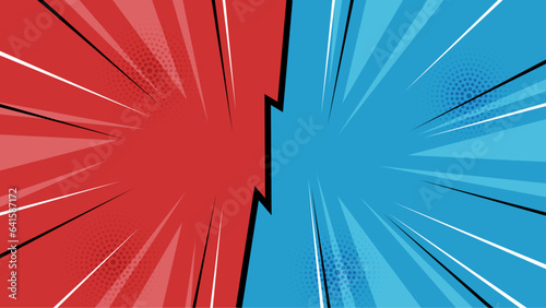 Colorful modern comic callout boom zoom kaboom background