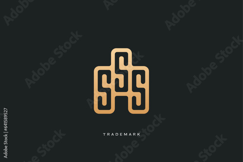 sss letter s combination monogram logo