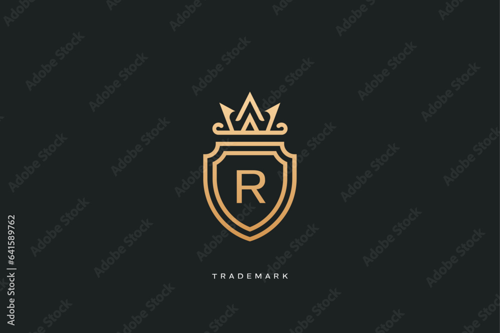 Royal r letter vector trademark brand logo Royal r letter vector trademark brand logo