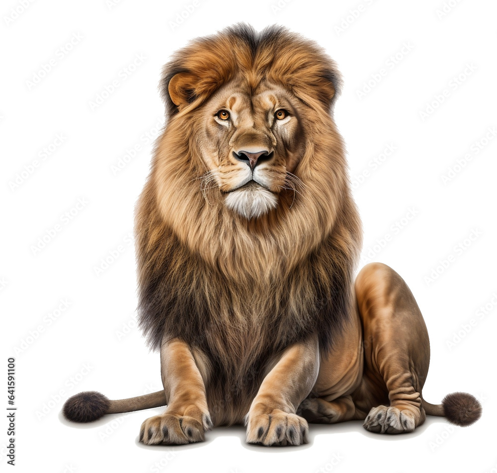 Lion king on transparent background
