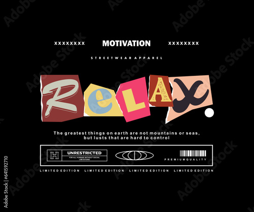 ransom note Motivational quote t shirt design, vector graphic, typographic poster or tshirts street wear and Urban style