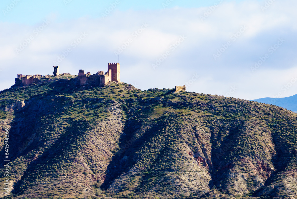 Castle on hill, Tabernas desert, Spain Castle on hill, Tabernas desert, Spain