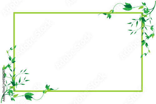 creeper leaf border background image frame