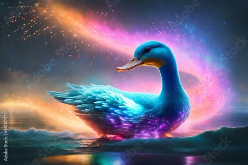 Fototapeta Naklejka Na Ścianę i Meble -  swan in water