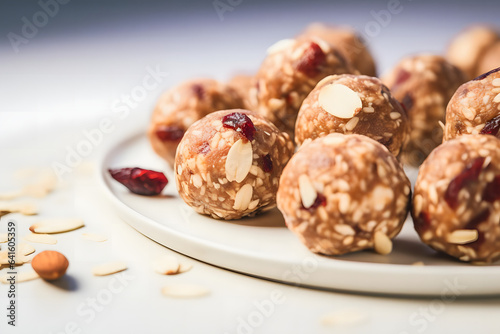 Cranberry Almond Energy Bites, healthy snacks photo