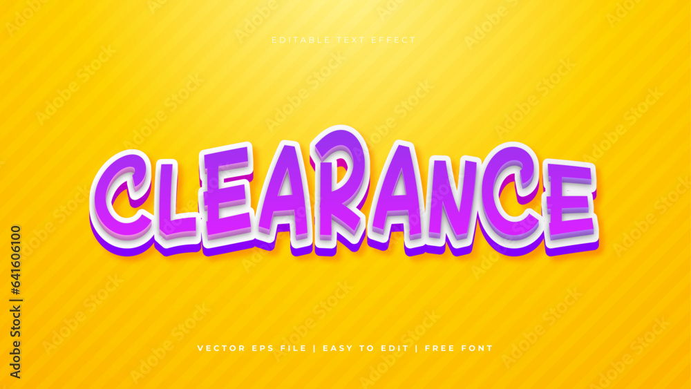 Colorful colourful clearance modern editable text style effect background