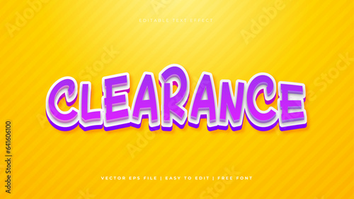 Colorful colourful clearance modern editable text style effect background