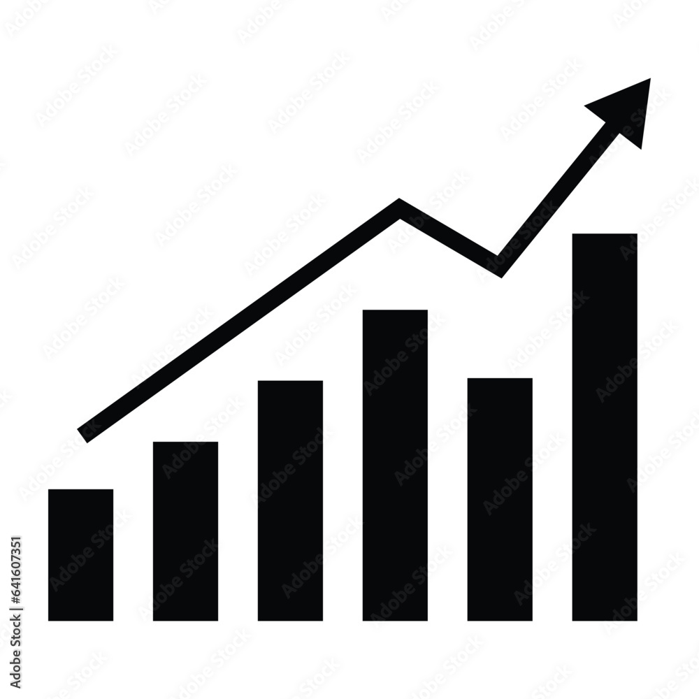 rising business graph chart suitable for project and web design rising business graph chart suitable for project and web design