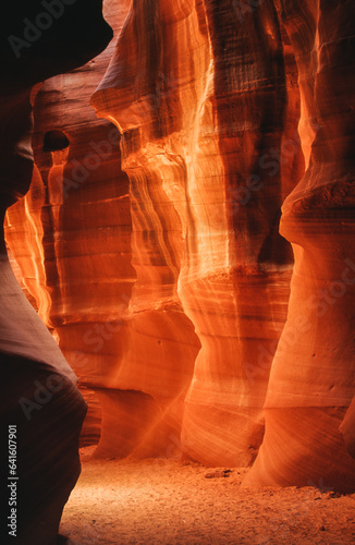 Years of water erosion through sand and limestone produce amazing and beautiful slot canyons in the American Southwest.