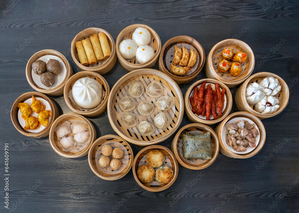 Chinese dim sum assortment Chinese dim sum assortment