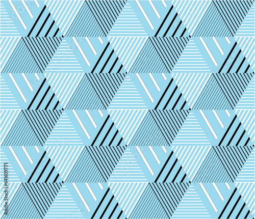 Geometric  Abstract AOP blue green  seamless print pattern wallpaper, fashion, textile