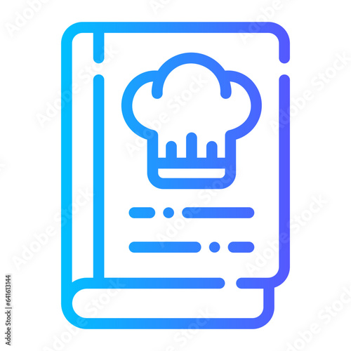 cook book Line Gradient Icon